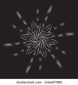 Flower Mandala. Decorative round ornaments. Anti-stress therapy patterns. Weave design. Yoga logos, backgrounds for meditation poster. idea for greeting cards, invitations, prints, textiles, tattoo.