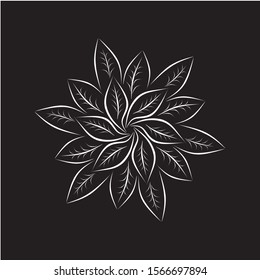 Flower Mandala. Decorative round ornaments. Anti-stress therapy patterns. Weave design. Yoga logos, backgrounds for meditation poster. idea for greeting cards, invitations, prints, textiles, tattoo.