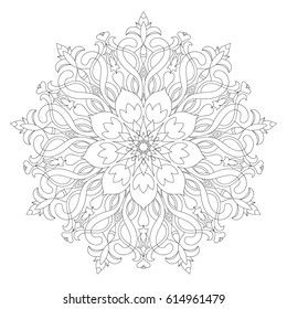 Flower Mandala. Decorative round ornaments. Anti-stress therapy patterns. Weave design. Yoga logos, backgrounds for meditation poster. idea for greeting cards, invitations, prints, textiles, tattoo.