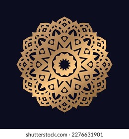 Flower Mandala decorative stock illustration