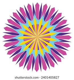 flower mandala design for decoration and designing