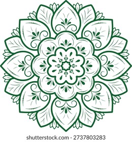 Flower mandala design vector art