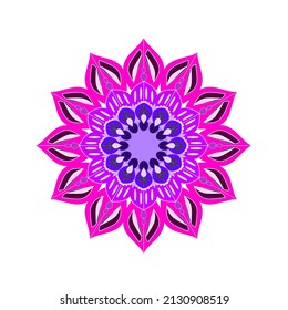 Flower mandala element for background