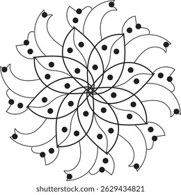flower mandala eps 10 design 
