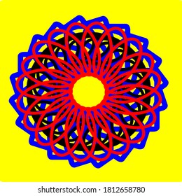 Flower mandala graphic illustration vector design concept.