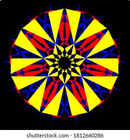 Flower mandala graphic illustration vector design concept.