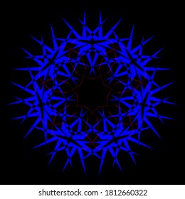 Flower mandala graphic illustration vector design concept.