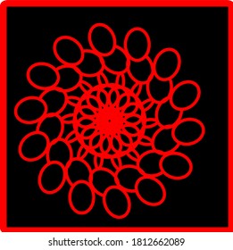 Flower mandala graphic illustration vector design concept.