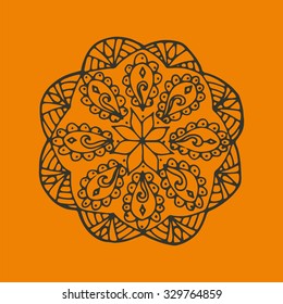 Flower mandala henna,