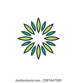 Flower Mandala Icon Vector Logo Template