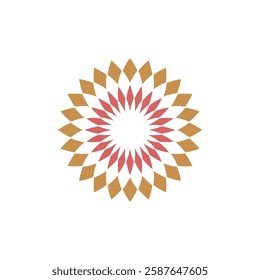 Flower Mandala Icon Vector Logo Template