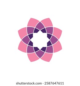 Flower Mandala Icon Vector Logo Template