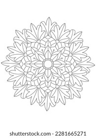 
Flower mandala illustration. Oriental pattern, vintage decorative elements Easy mandala kaleidoscope pattern on white background 