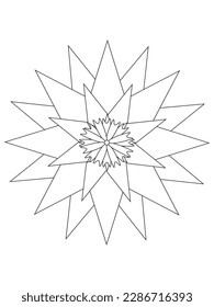 Flower mandala illustration. Oriental pattern, vintage decorative elements. Mandala Coloring Pages. Mandala Coloring Book. Seamless vector
