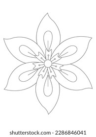 Flower mandala illustration. Oriental pattern, vintage decorative elements. Mandala Coloring Pages. Mandala Coloring Book. Seamless vector