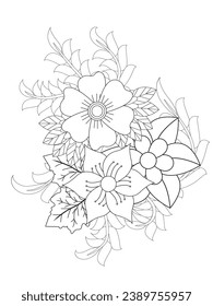 Flower mandala illustration. Oriental pattern, vintage decorative elements Easy mandala kaleidoscope pattern on white background Adult coloring page