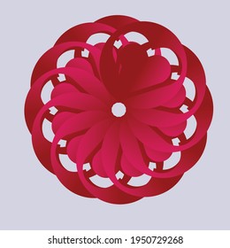 Flower mandala logo vector eps 10