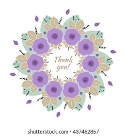 Flower Mandala. Oriental decorative elements. Vector illustration. Indian design.