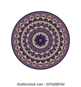 Flower Mandala. Oriental pattern, vector illustration. Islam, Arabic, Indian, moroccan,spain, turkish, pakistan, chinese, mystic, ottoman motifs. 