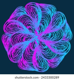 Flower mandala. Mandala ornament. Mandala for background
