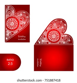 Flower mandala paper box - hand drawn pattern. Perfect for laser cutting.