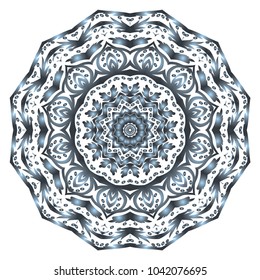 Flower mandala. Printable decorative elements. Vector illustration for design