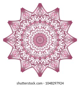 Flower mandala. Printable decorative elements. Vector illustration for design