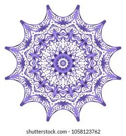 Flower mandala. Printable decorative elements. Vector illustration for design