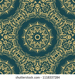 Flower mandala. Printable decorative elements. Vector illustration for design.