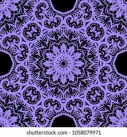 Flower mandala. Printable package decorative elements. Coloring page template. It is Vector illustrations.