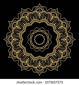 Flower mandala. Printable package decorative elements. Coloring page template. It is fantastic vector illustrations.