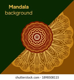 Flower Mandala. Printable package decorative elements. Vector illustration