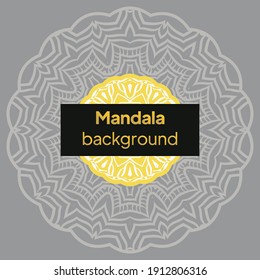 Flor Mandala. Elementos decorativos de paquete imprimibles. Ilustración del vector