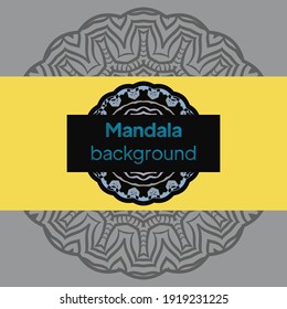 Flower Mandala. Printable package decorative elements. Vector illustration