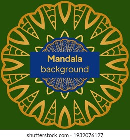 Blume Mandala. Druckverpackte dekorative Elemente. Vektorgrafik