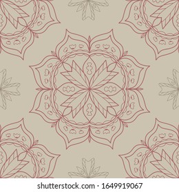 Mandala floral, diseño, cubiertas, impresión