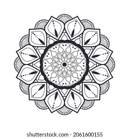 Flower mandala vector art background design