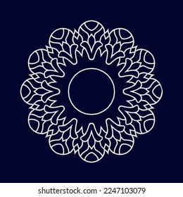 Flower mandala vector designs. Mandala art background