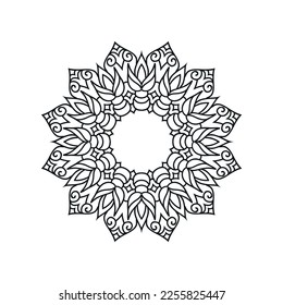 Flower mandala vector designs. Mandala art background