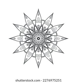Flower mandala vector designs. Mandala art background