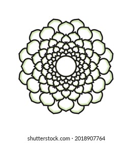 Flower Mandala vector illustration image