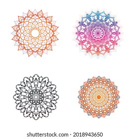 Flor Mandala ilustraciones vectoriales