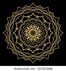 Flower mandala. Very printable decorative elements. Vector illustration for design.