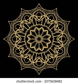 Flower mandala. Very printable decorative elements. Vector illustration for design.