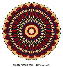 Flower mandala. Very printable decorative elements. Vector illustration for design.
