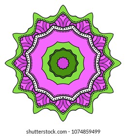 Flower mandala. Very printable decorative elements. Vector illustration for design.
