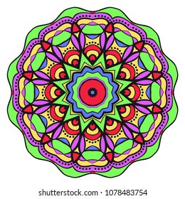 Flower mandala. Very printable decorative elements. Vector illustration for design.