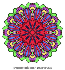 Flower mandala. Very printable decorative elements. Vector illustration for design.