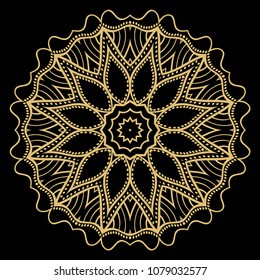 Flower mandala. Very printable decorative elements. Vector illustration for design.