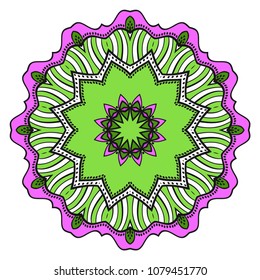 Flower mandala. Very printable decorative elements. Vector illustration for design.